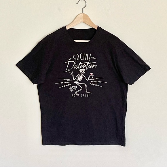 Social Distortion Electric Skelly Graphic Black Concert T Shirt Adult Large - Picture 2 of 10